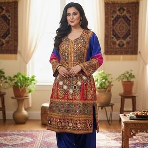 Traditional Afghan Kuchi dress